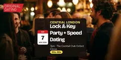 Saturday Lock & Key Party + Speed Dating in Central London | 30s-40s Saturday Lock & Key Party + Speed Dating in Central London | 30s-40s