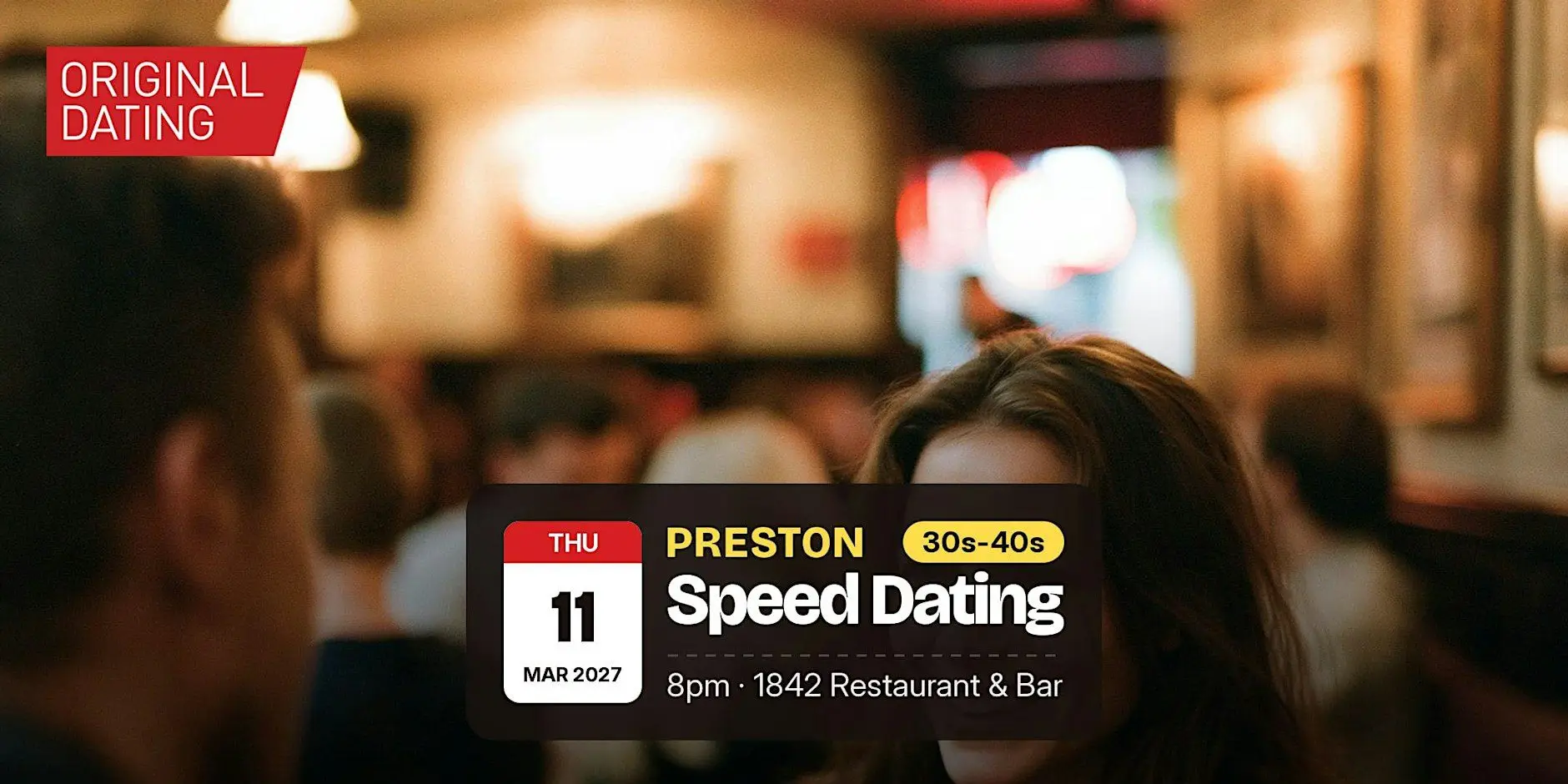 Speed Dating in Preston @ 1842 Restaurant & Bar | 30s-40s