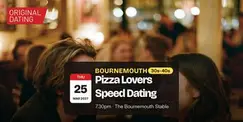 Pizza Lovers Speed Dating in Bournemouth @ The Bournemouth Stable | 30s-40s