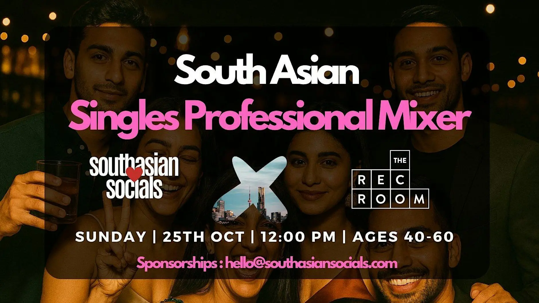 South Asian Singles Mixer for Professionals | Ages 40+