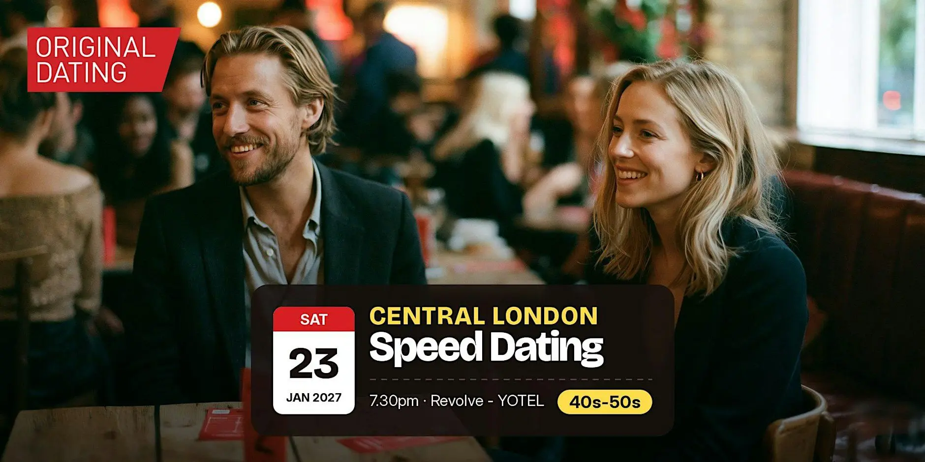 Speed Dating in Central London @ Revolve - YOTEL | 40s-50s Speed Dating in Central London @ Revolve - YOTEL | 40s-50s
