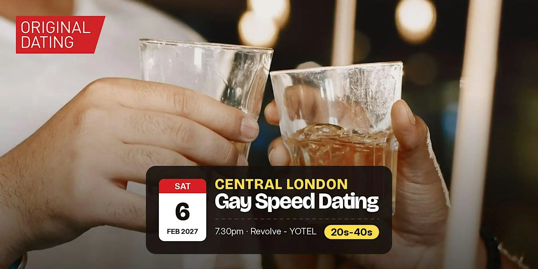 Gay Speed Dating in Central London @ Revolve - YOTEL | 20s-40s Gay Speed Dating in Central London @ Revolve - YOTEL | 20s-40s