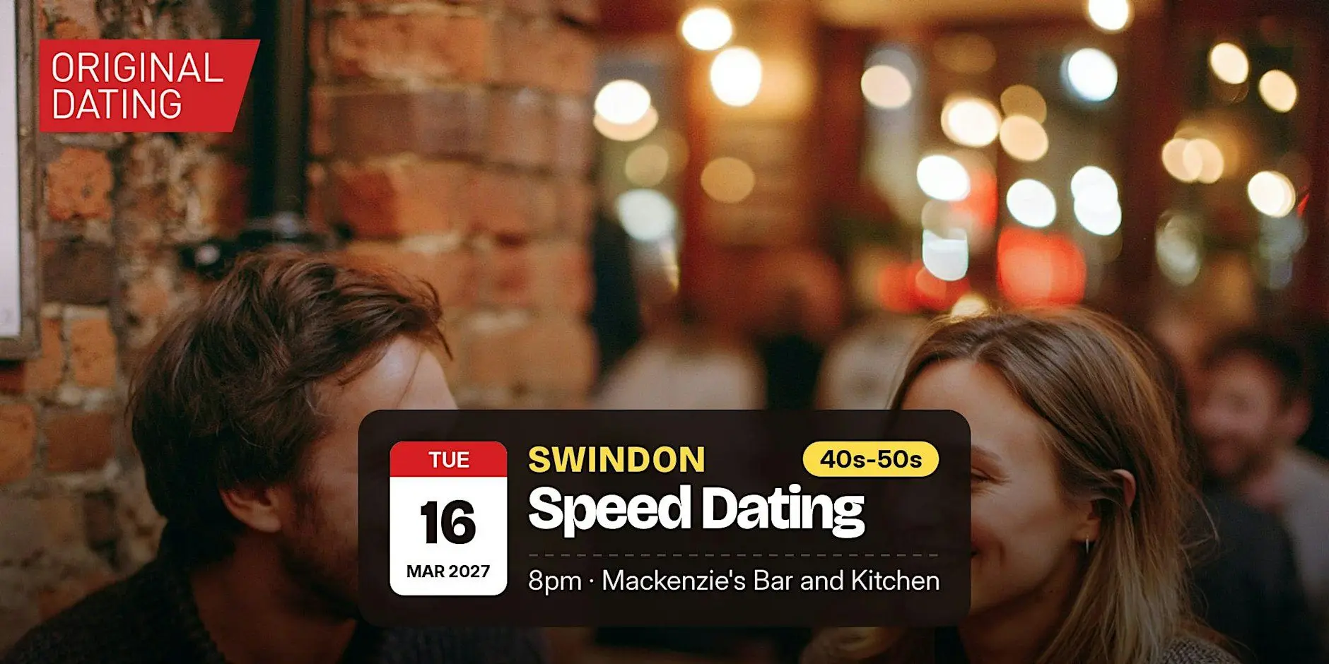 Speed Dating in Swindon @ Mackenzie's Bar and Kitchen | 40s-50s Speed Dating in Swindon @ Mackenzie's Bar and Kitchen | 40s-50s