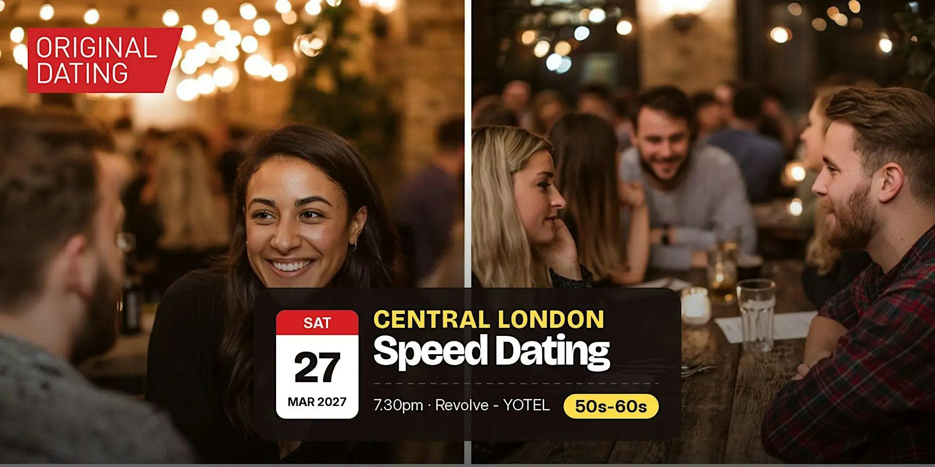 Speed Dating in Central London @ Revolve - YOTEL | 50s-60s Speed Dating in Central London @ Revolve - YOTEL | 50s-60s