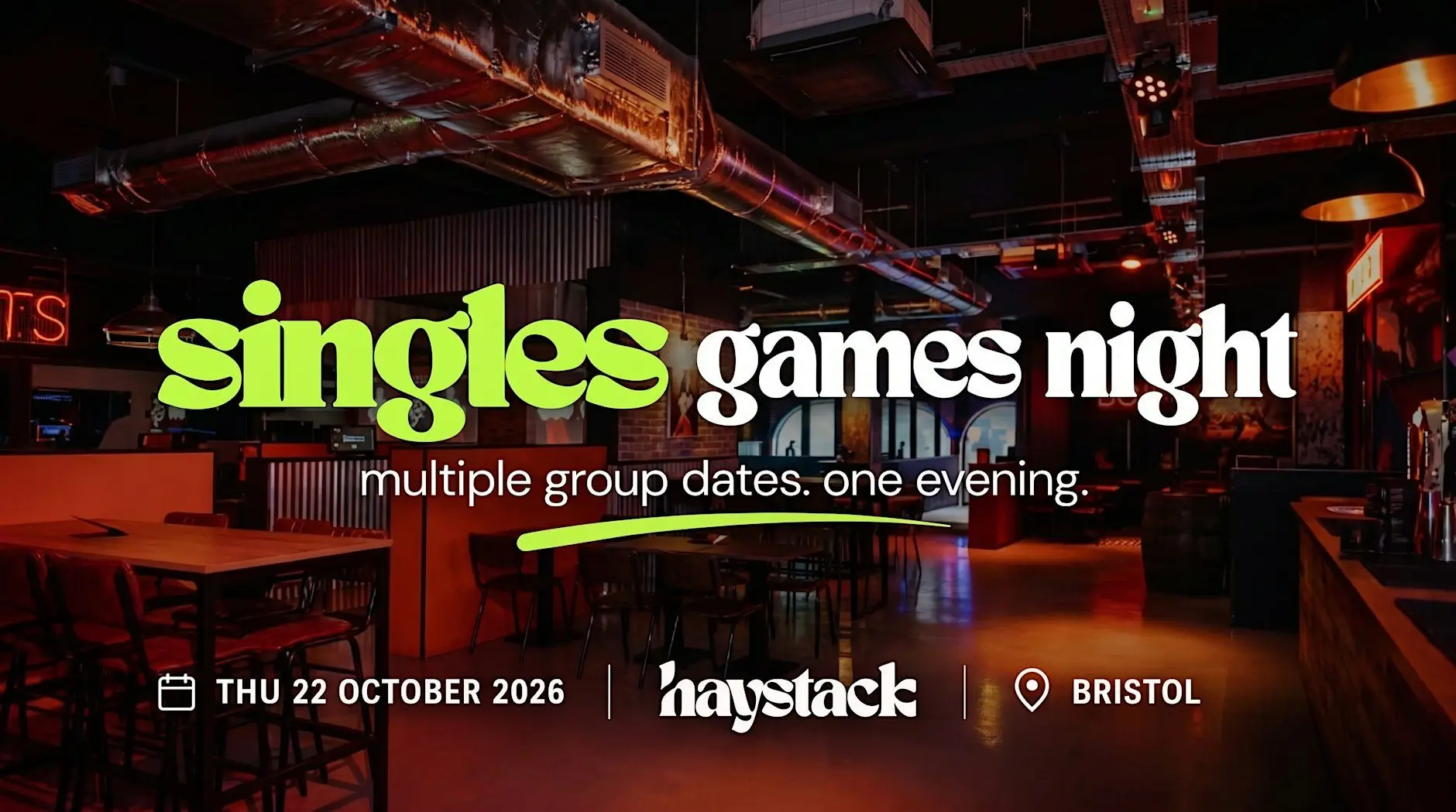 HAYSTACK DATING | PUTT ABOVE, BRISTOL | THURSDAY 22ND OCTOBER