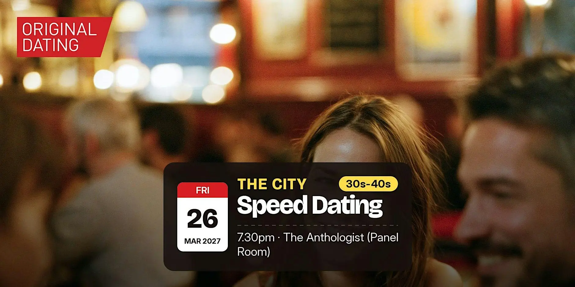 Speed Dating in The City @ The Anthologist (Panel Room) | 30s-40s Speed Dating in The City @ The Anthologist (Panel Room) | 30s-40s