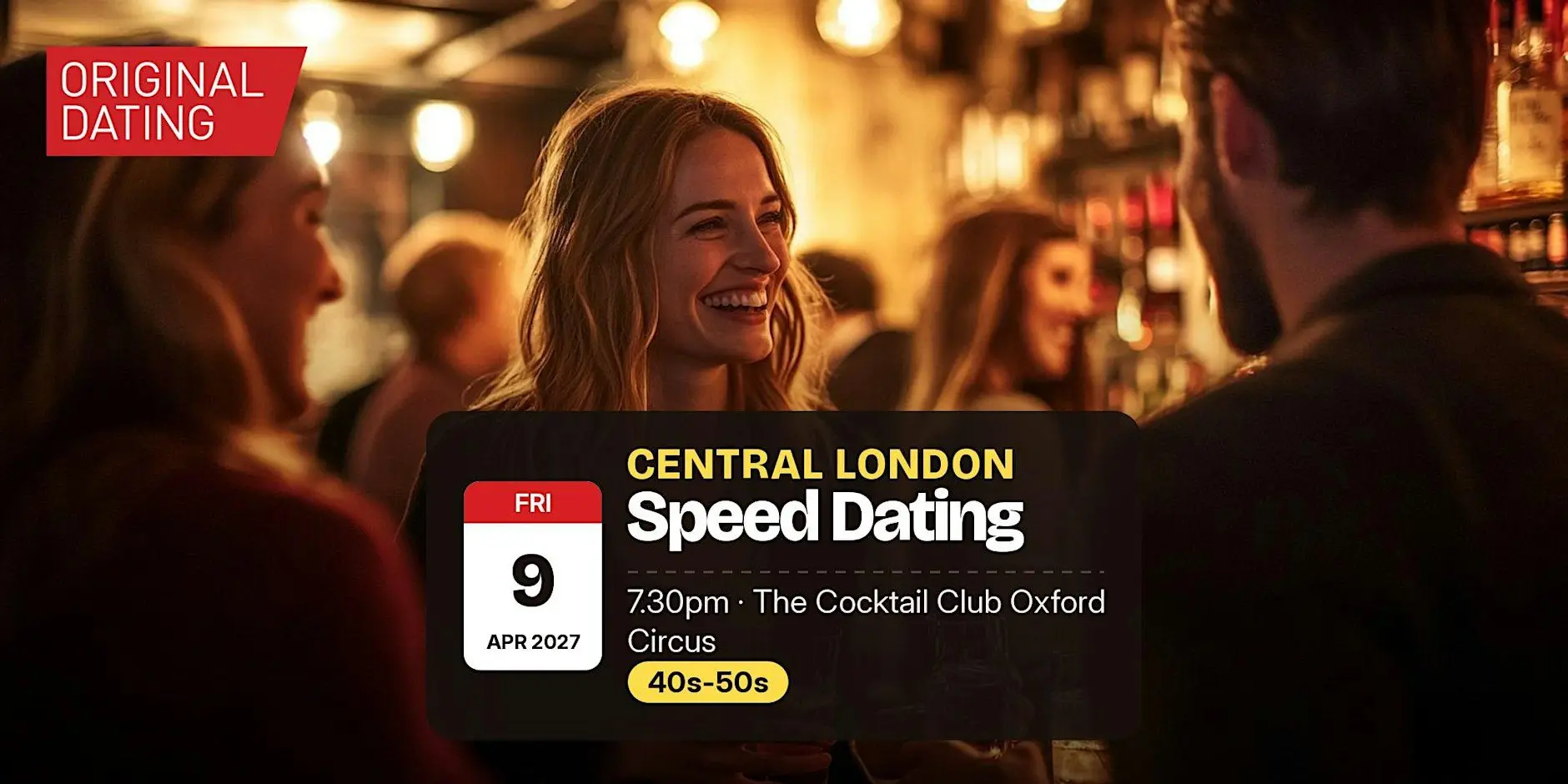 Speed Dating in Central London @ The Cocktail Club Oxford Circus | 40s-50s Speed Dating in Central London @ The Cocktail Club Oxford Circus | 40s-50s