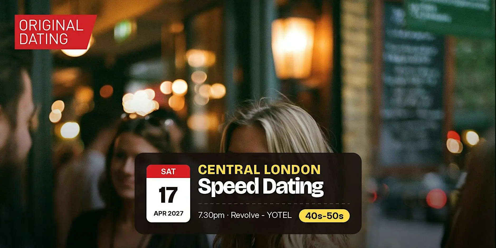 Speed Dating in Central London @ Revolve - YOTEL | 40s-50s Speed Dating in Central London @ Revolve - YOTEL | 40s-50s