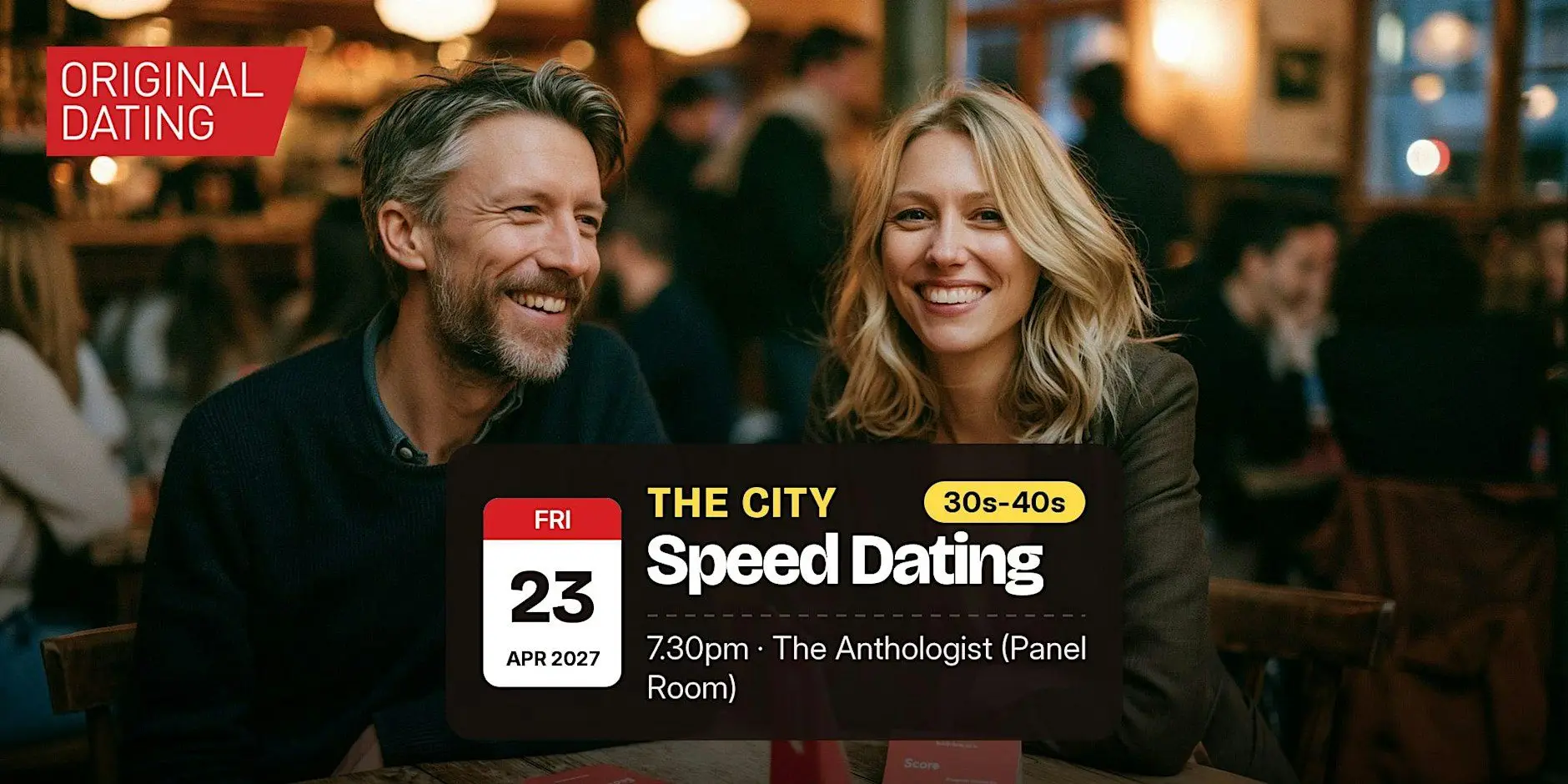 Speed Dating in The City @ The Anthologist (Panel Room) | 30s-40s Speed Dating in The City @ The Anthologist (Panel Room) | 30s-40s