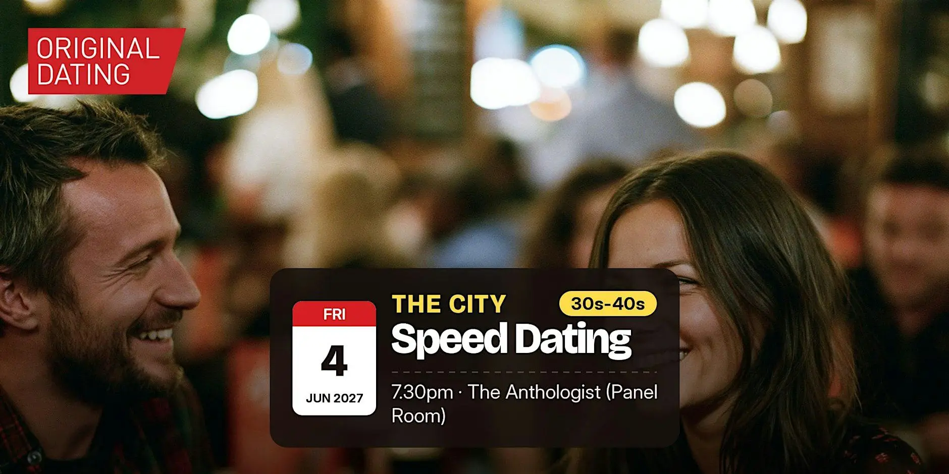 Speed Dating in The City @ The Anthologist (Panel Room) | 30s-40s Speed Dating in The City @ The Anthologist (Panel Room) | 30s-40s