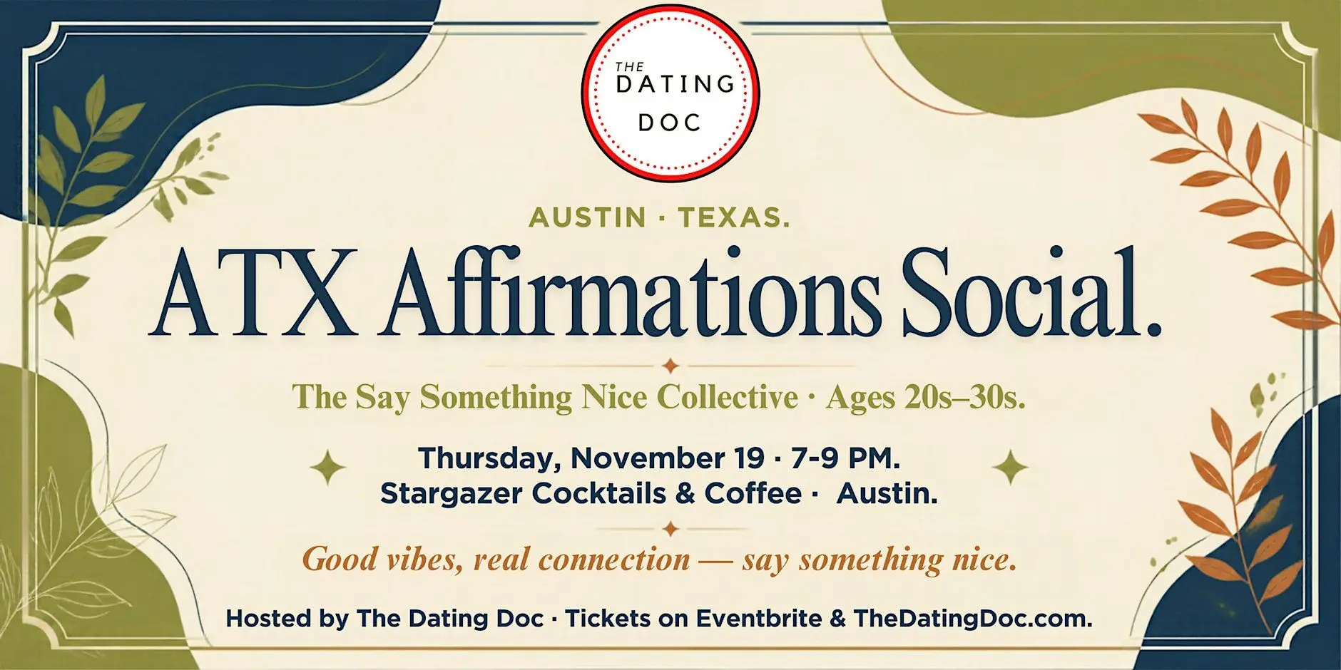ATX Affirmations Social (Ages: 20s-30s)