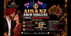 Australia & New Zealand Sikh Singles Virtual Speed Dating | 20s & 30s Australia & New Zealand Sikh Singles Virtual Speed Dating | 20s & 30s