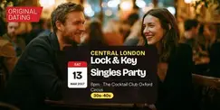 Saturday Lock & Key Singles Party in Central London | 30s-40s