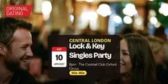 Saturday Lock & Key Singles Party in Central London | 30s-40s