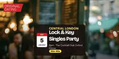 Saturday Lock & Key Singles Party in Central London | 30s-40s Saturday Lock & Key Singles Party in Central London | 30s-40s