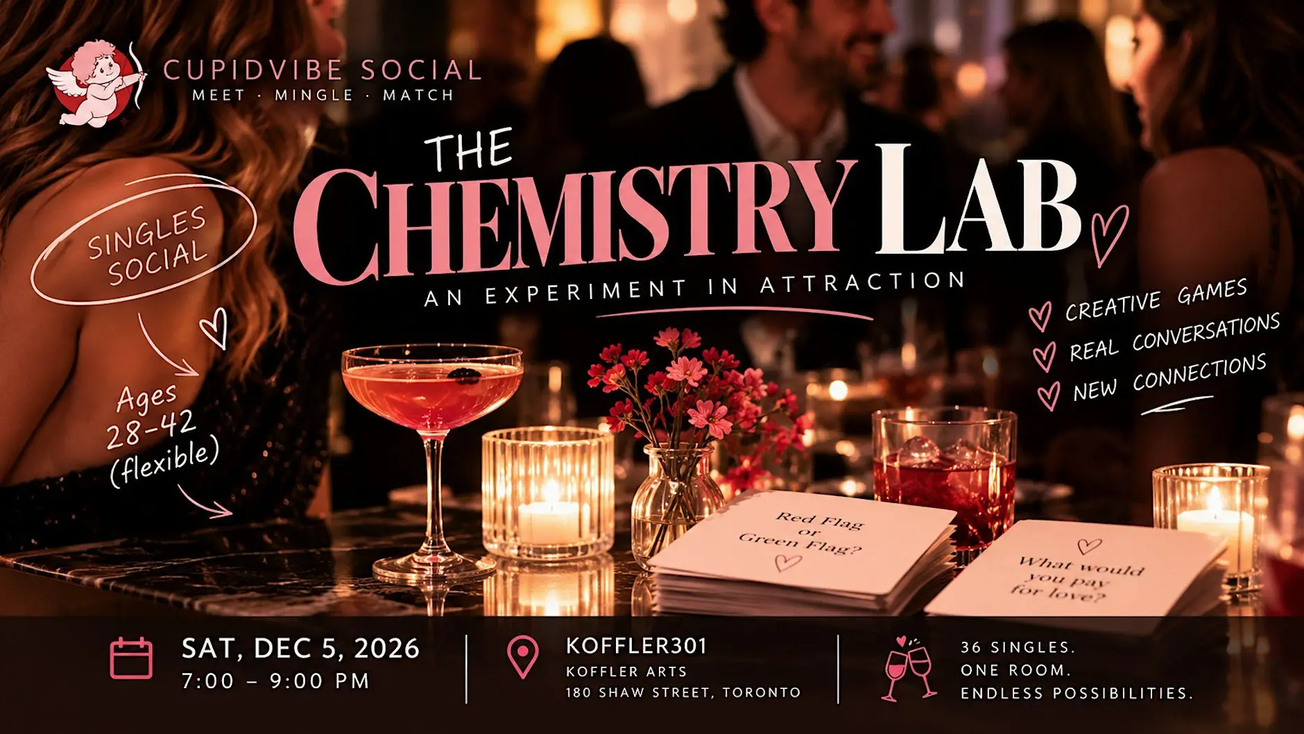 THE CHEMISTRY LAB | Singles Social (Ages 28–42) THE CHEMISTRY LAB | Singles Social (Ages 28–42)
