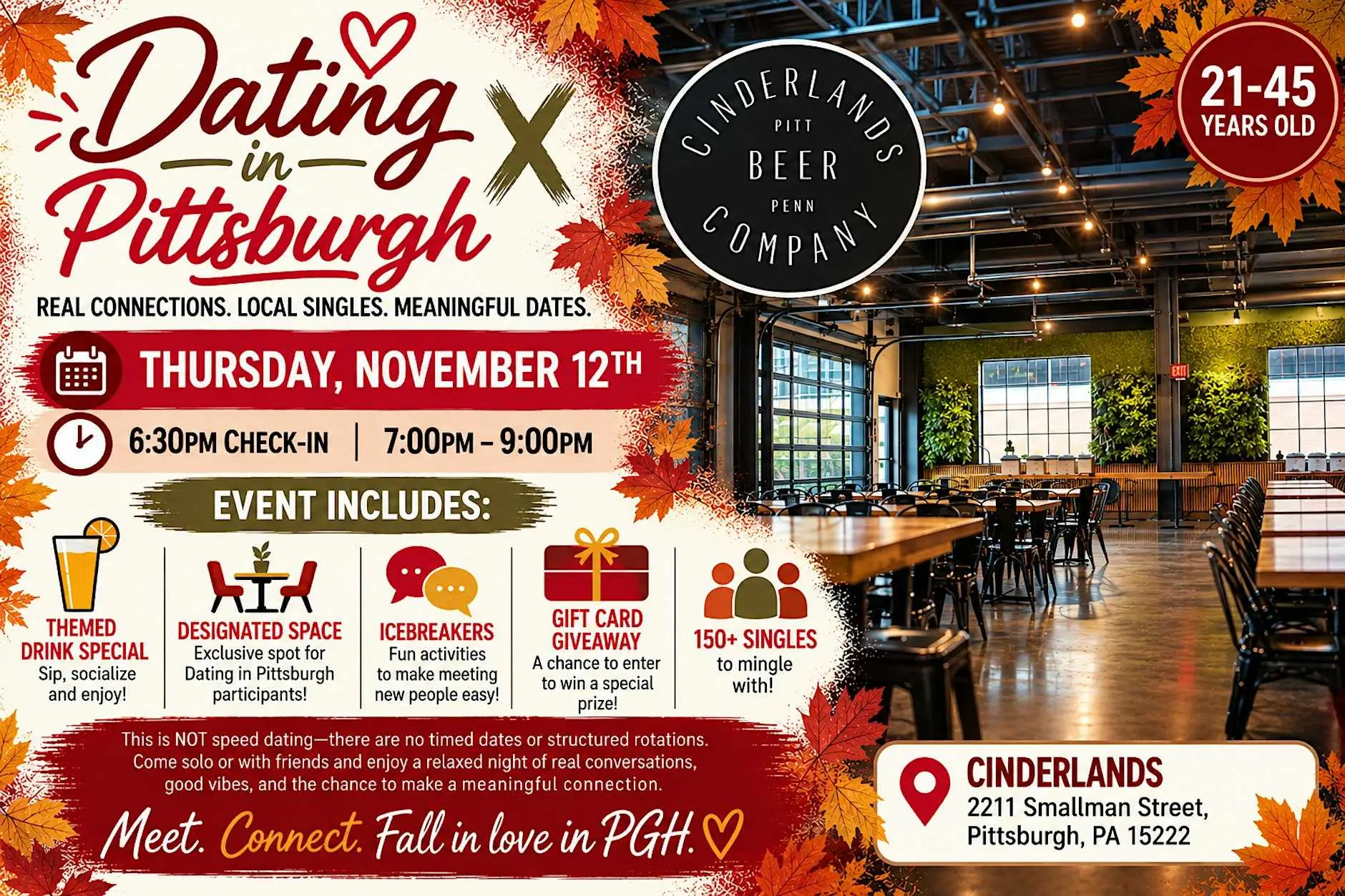 Love on Tap – Singles Night at Cinderlands Love on Tap – Singles Night at Cinderlands