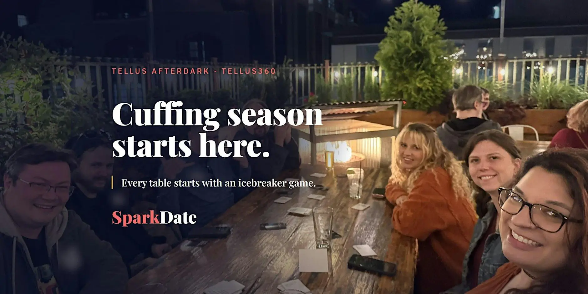 SparkDate: Tellus AfterDark: Cuffing Season - Speed Dating Lancaster SparkDate: Tellus AfterDark: Cuffing Season - Speed Dating Lancaster