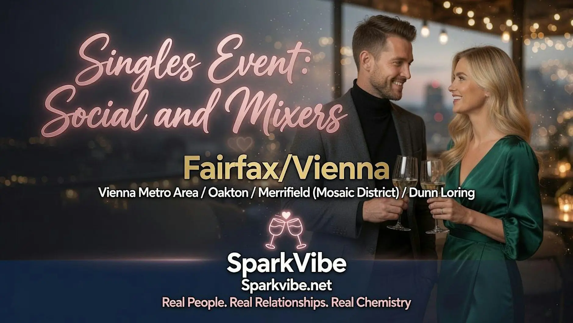 Vienna / Fairfax Singles Event Mixers with Singles 30–49