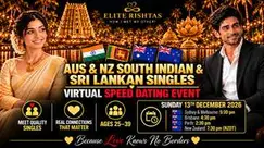 AUS&NZ South Indian & Sri Lankan Singles | Online Speed Dating | 25–39 AUS&NZ South Indian & Sri Lankan Singles | Online Speed Dating | 25–39