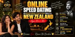 New Zealand Indian & South Asian Singles | 20s&30S | Online Speed Dating