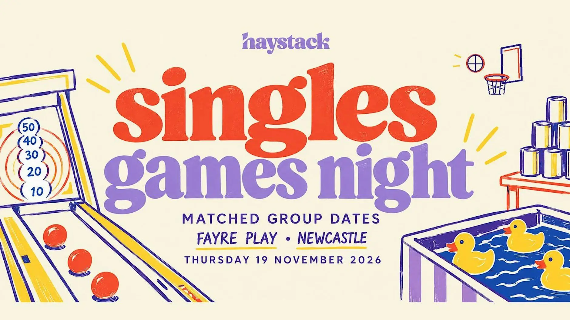 Newcastle Singles Games & Drinks | Matched Group Dates | Haystack Dating