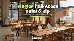 LONDON SINGLES HALLOWEEN PAINT & SIP | 2 MATCHED GROUP DATES | FRI 30TH OCT LONDON SINGLES HALLOWEEN PAINT & SIP | 2 MATCHED GROUP DATES | FRI 30TH OCT