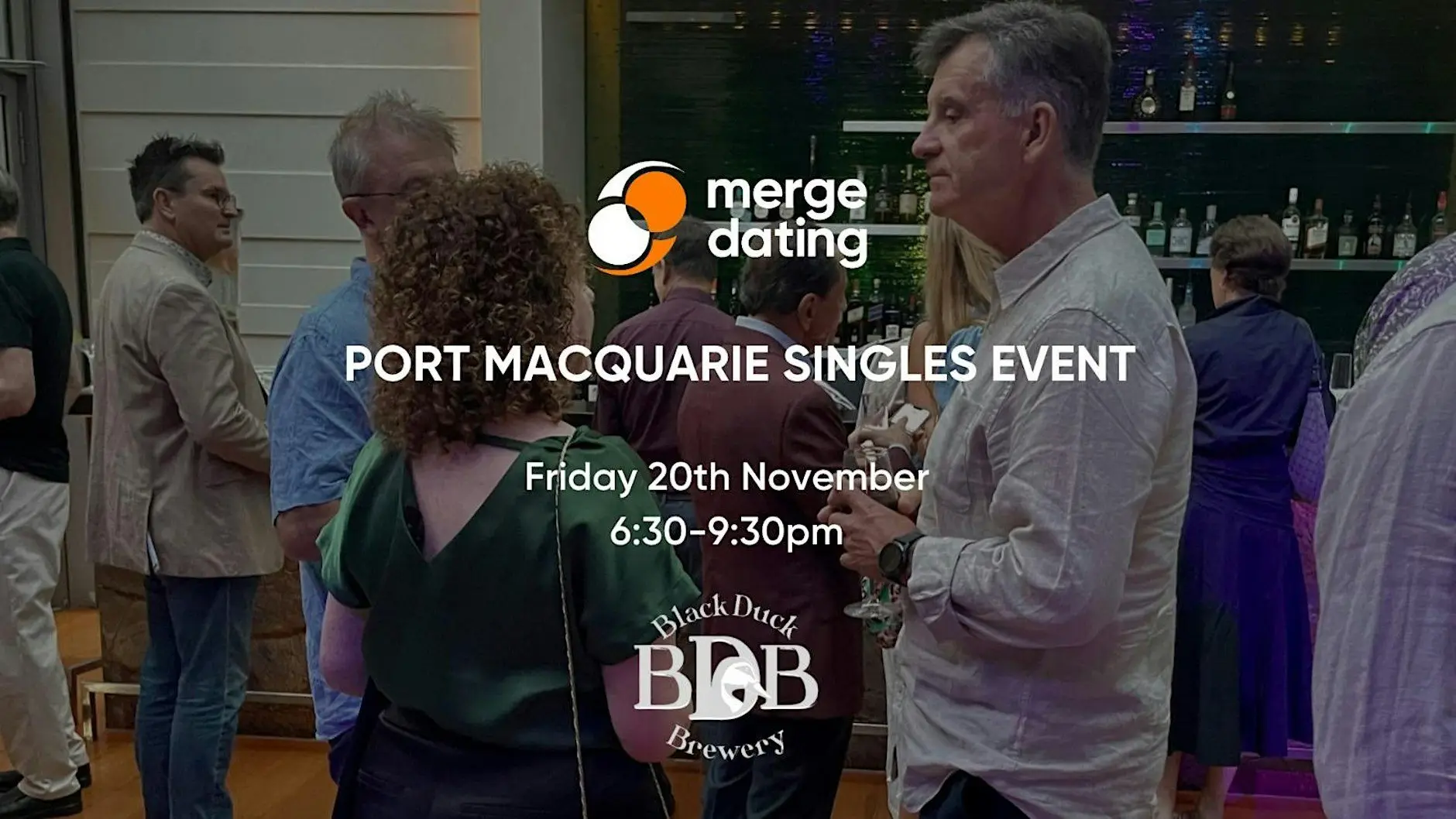 Port Macquarie |Singles Event |Black Duck Brewery |20th November| 50s & 60s