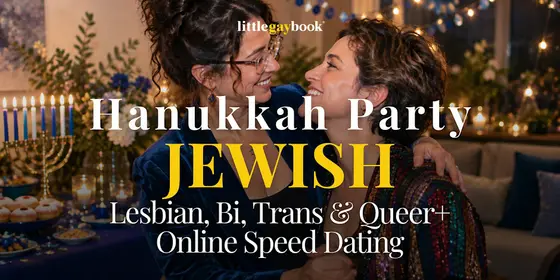 Hanukkah Party Jewish Lesbian, Bi, Trans & Queer+ Online Speed Dating — photo 1