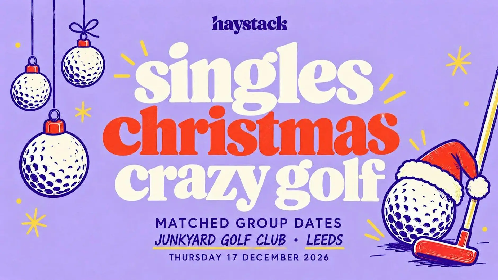Leeds Singles Christmas Crazy Golf | Matched Group Dates | Haystack Dating Leeds Singles Christmas Crazy Golf | Matched Group Dates | Haystack Dating