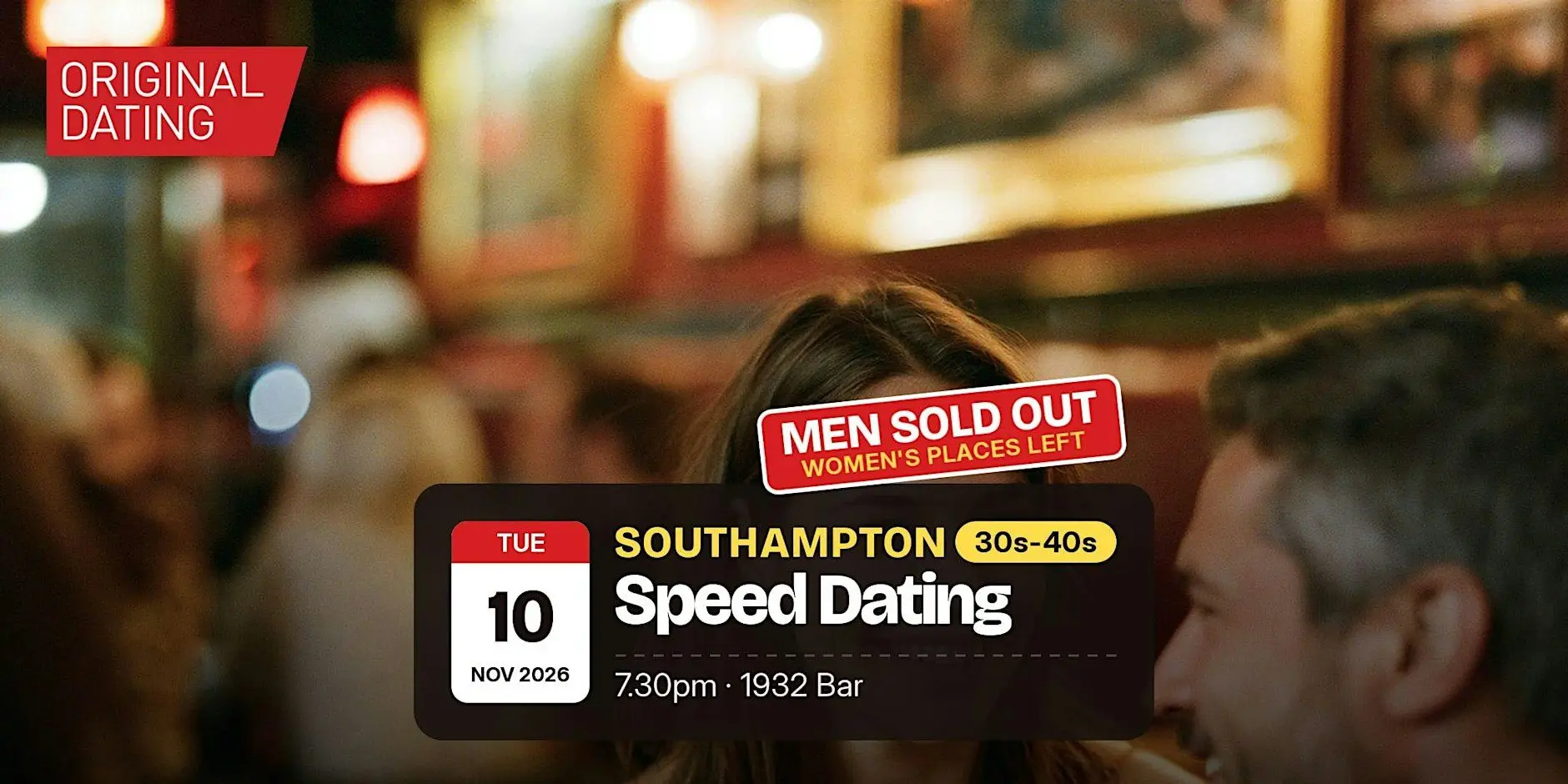Speed Dating in Southampton @ 1932 Bar | 30s-40s Speed Dating in Southampton @ 1932 Bar | 30s-40s