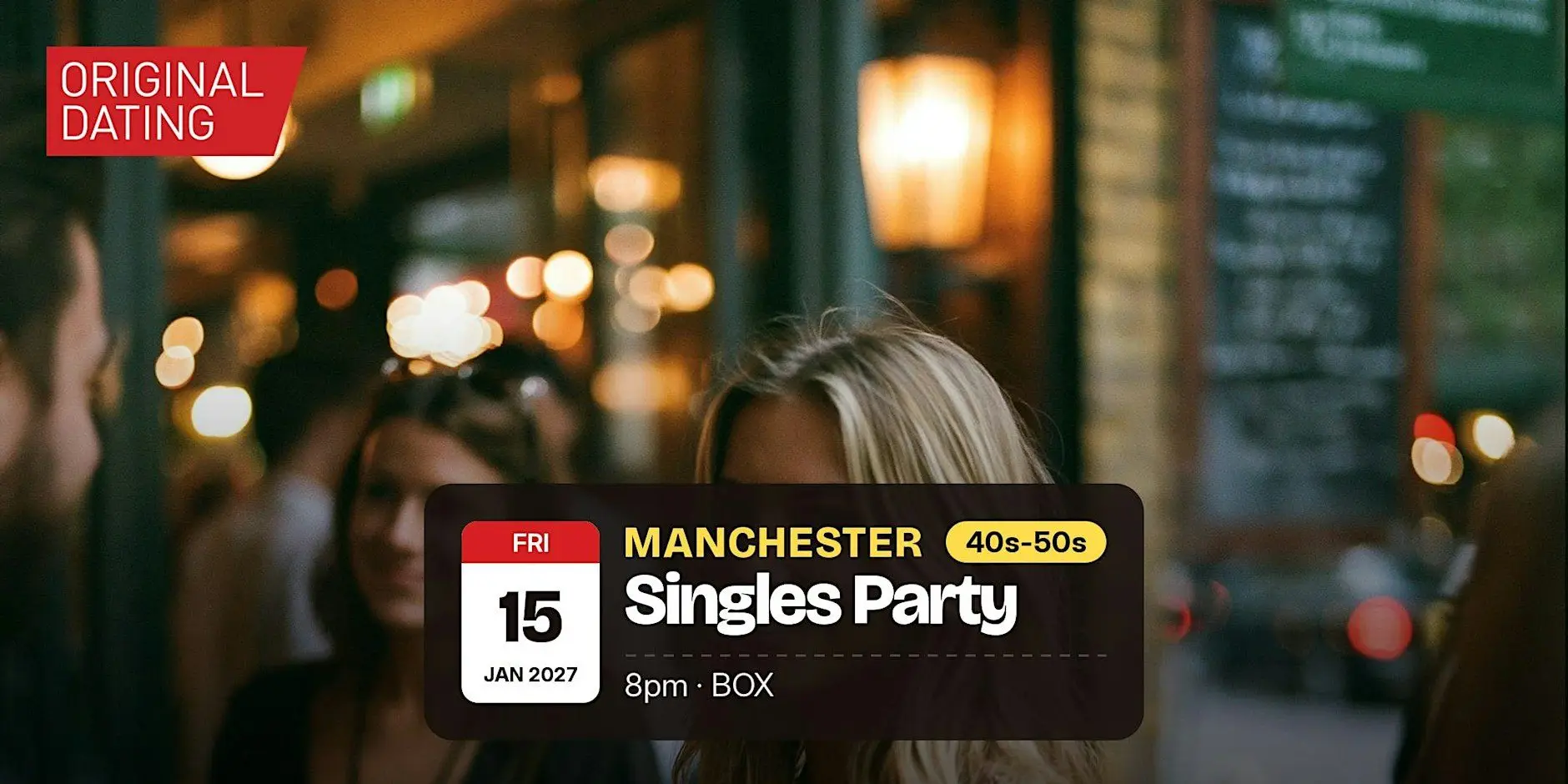 Singles Party in Manchester @ BOX | 40s-50s Singles Party in Manchester @ BOX | 40s-50s