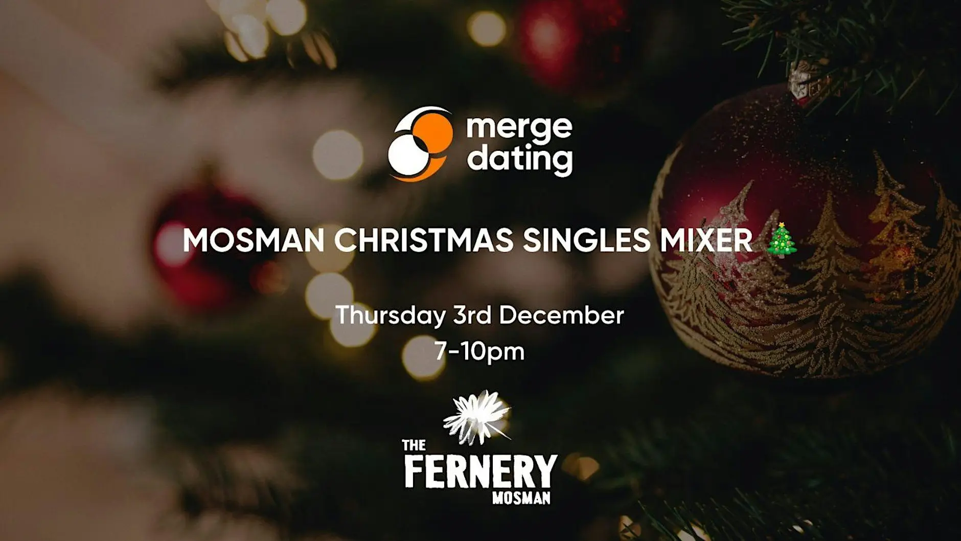 Mosman | Christmas Singles Mixer | The Fernery | 3rd December | 40-55