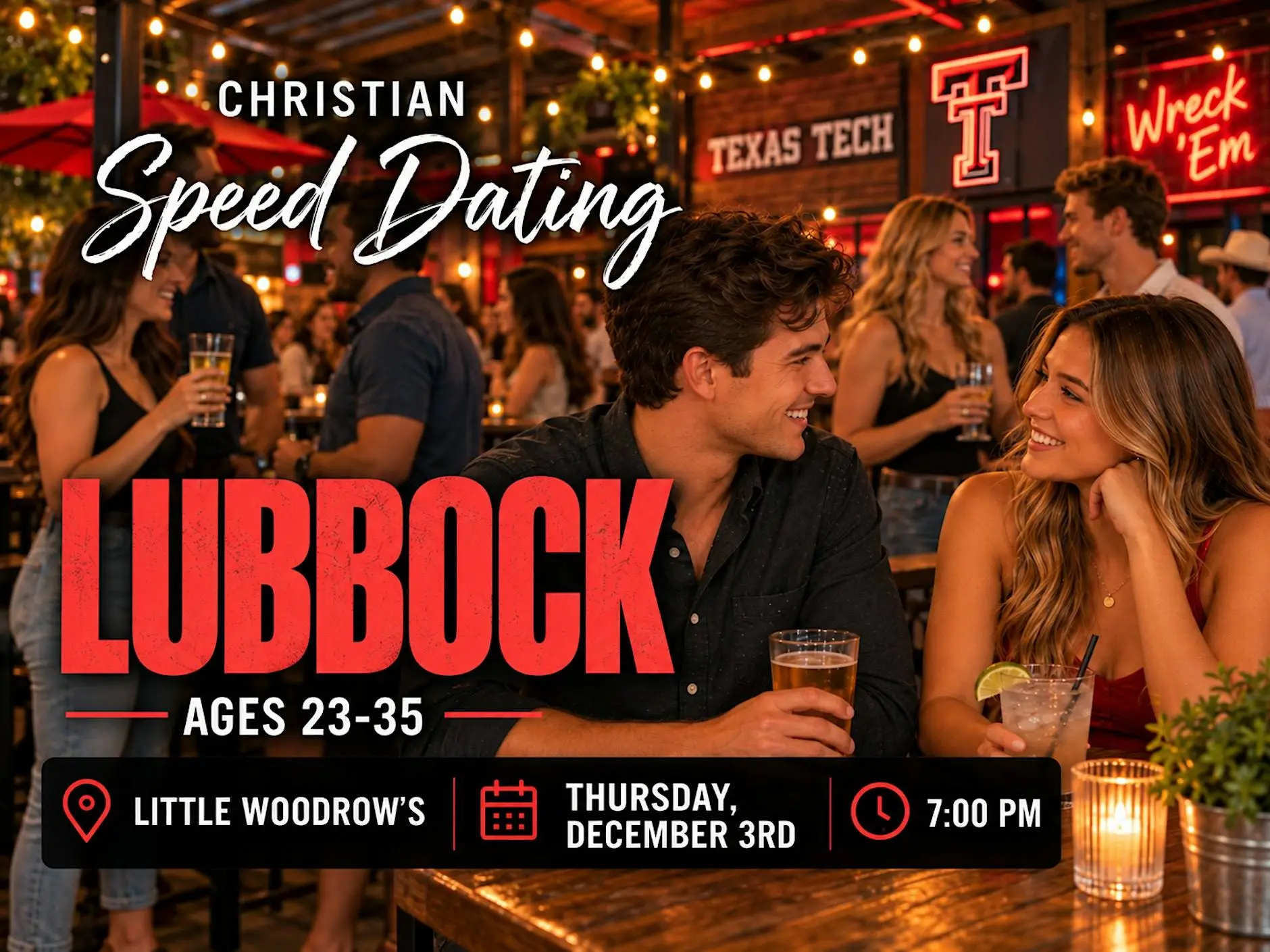 Christian Speed Dating in Lubbock | Ages 23–35