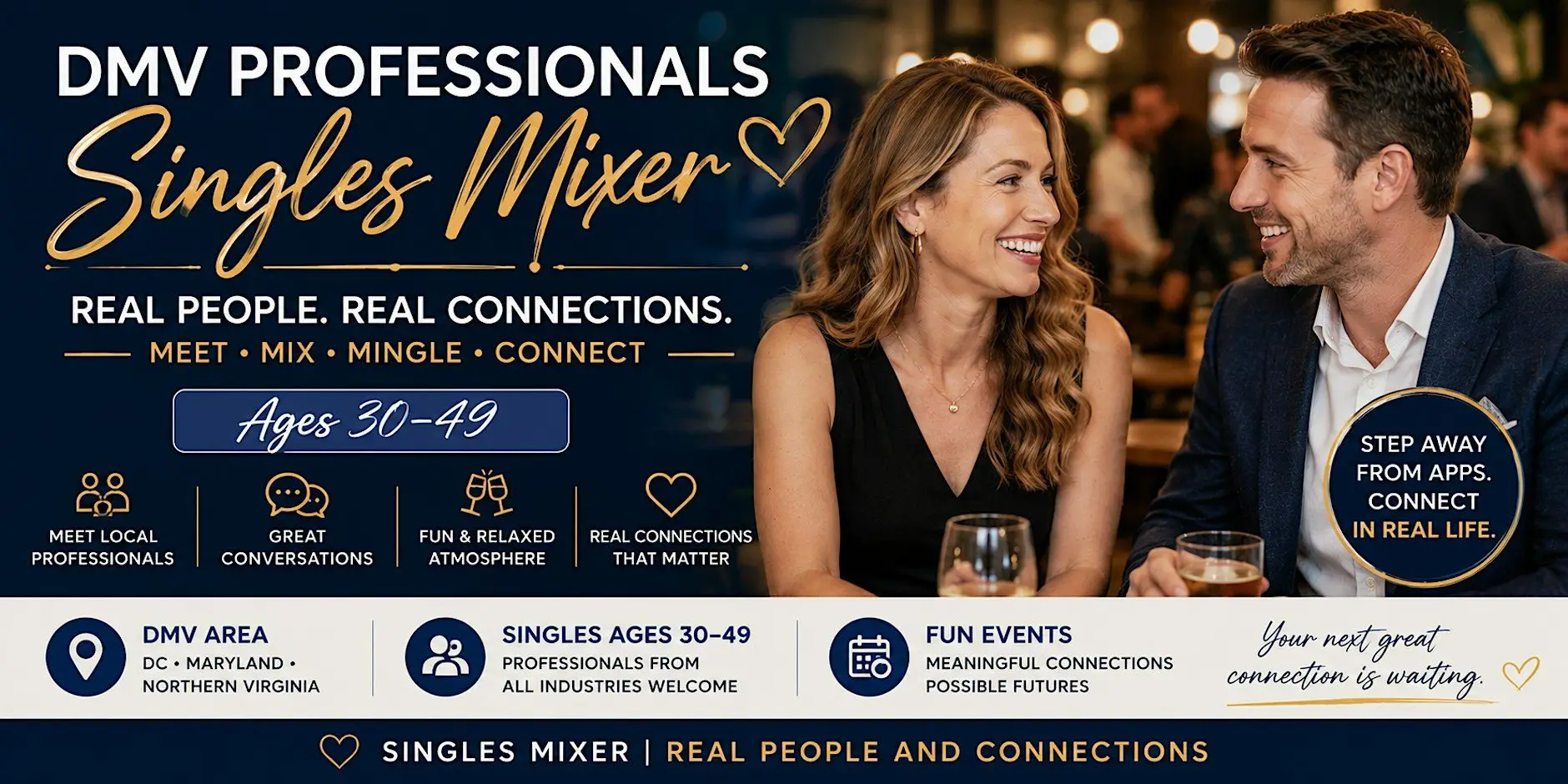 DC Singles and Dating : Meet, Mix & Mingle with Singles Ages 30–49 DC Singles and Dating : Meet, Mix & Mingle with Singles Ages 30–49