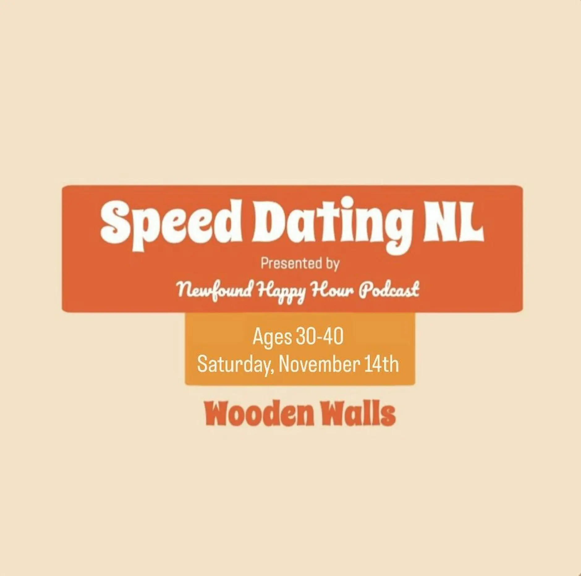Speed Dating NL ages 30-40 Speed Dating NL ages 30-40