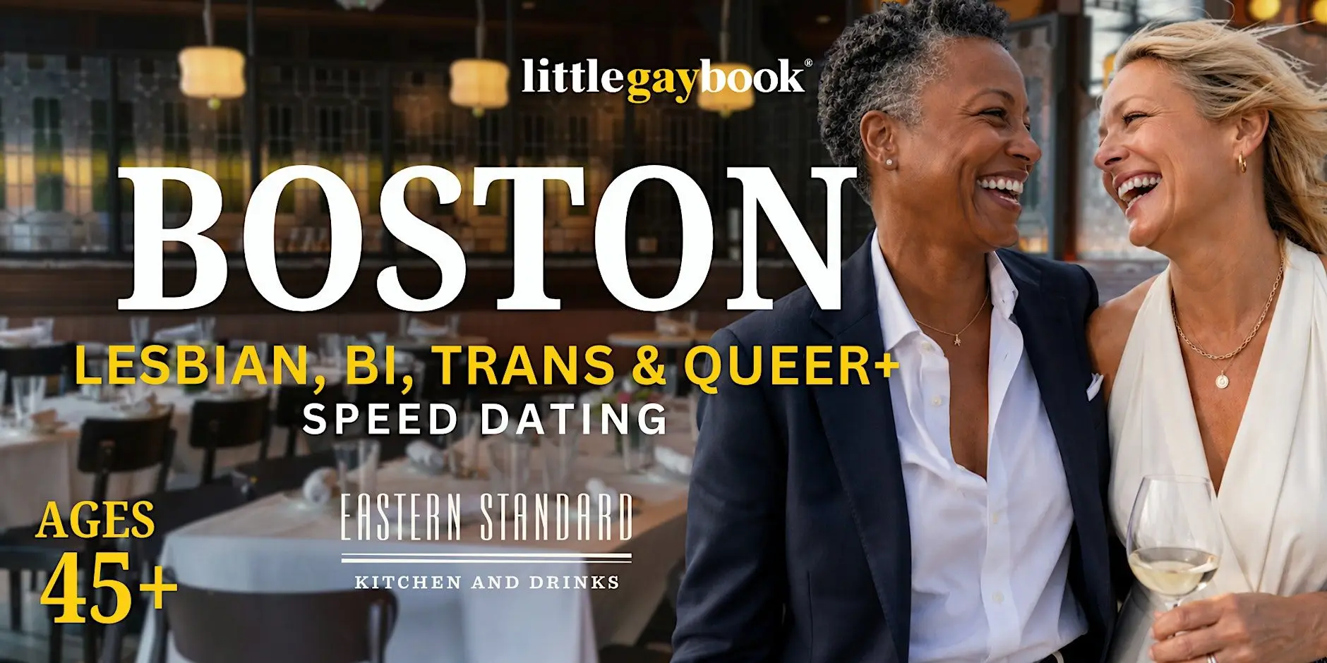 Boston 45+ Lesbian, Bi, Trans & Queer+ Speed Dating