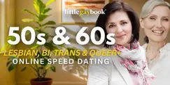 50s & 60s Lesbian, Bi, Trans & Queer+ Online Speed Dating