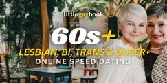 60s+ Lesbian, Bi, Trans & Queer+ Online Speed Dating