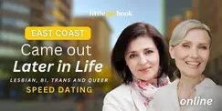 East Coast Came Out Later In Life Lesbian/Bi/Trans/Queer Online Speed Dating East Coast Came Out Later In Life Lesbian/Bi/Trans/Queer Online Speed Dating