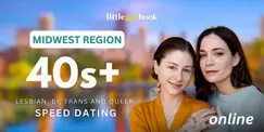 Chicago/Midwest Region: Online 40s+ Lesbian/Bi/Trans/Queer Speed Dating