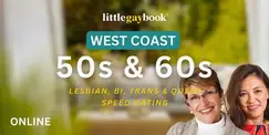 West Coast Online 50s & 60s Speed Dating for Lesbian/Bi/Trans/Queer Singles