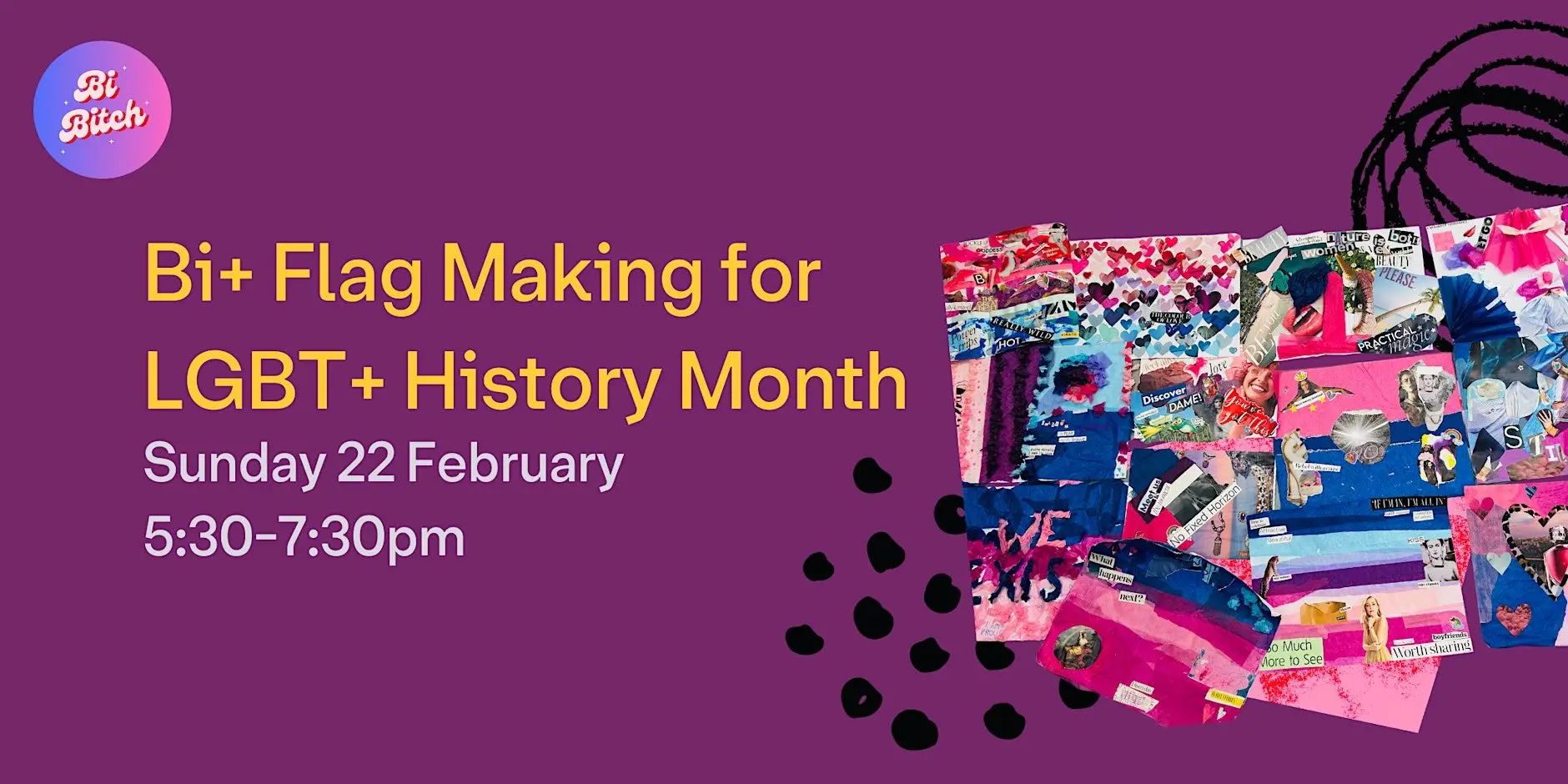 Bi+ Flag Making for LGBT+ History Month