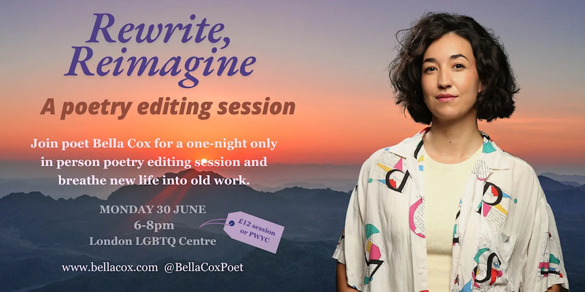 Rewrite, Reimagine: A Poetry Editing Session Rewrite, Reimagine: A Poetry Editing Session