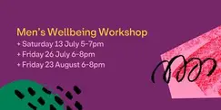 Men's Wellbeing Workshop Men's Wellbeing Workshop