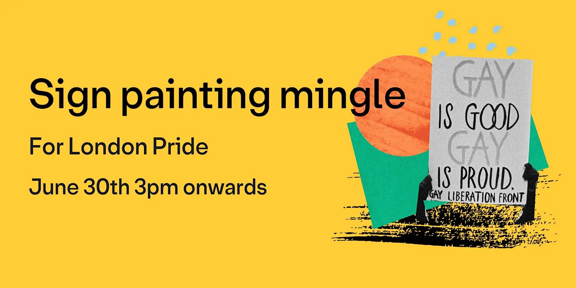 Pre-pride signpainting meetup