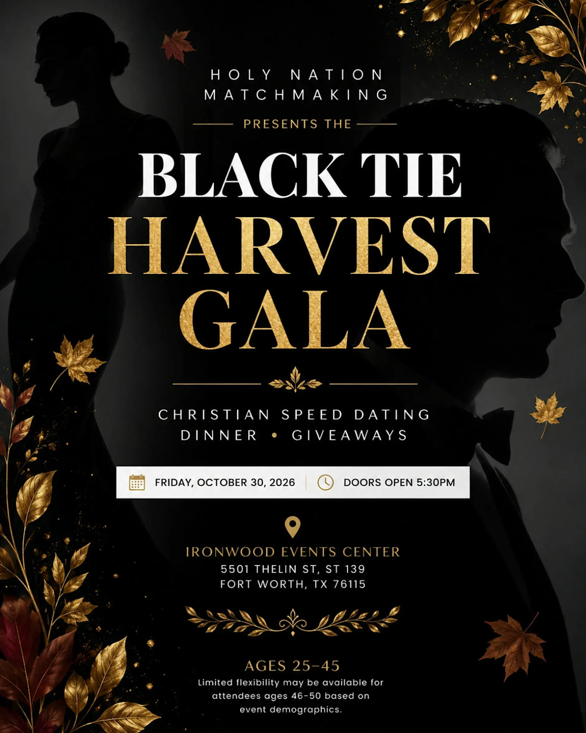 Black Tie Christian Harvest Gala