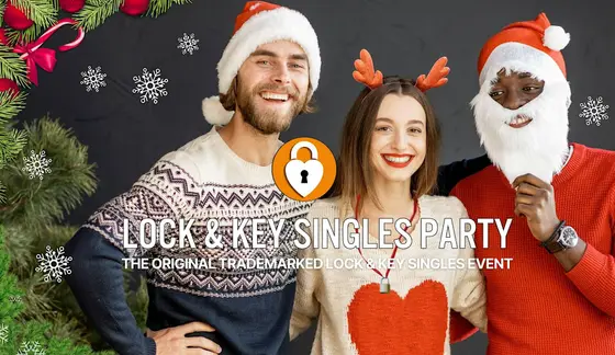 Tampa LOCK & KEY SINGLES PARTY Age 23-59 Wear Your Holiday Ugly Sweater — photo 1