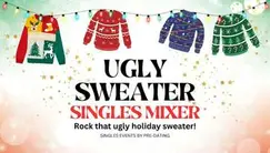 Indianapolis SPECIAL UGLY SWEATER SINGLES MIXER PARTY 30s/40s Carmel IN