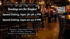 Sunday Speed Dating , Ages 36-48, (1 Drink Included)